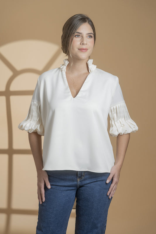 Estela blouse, vista frontal