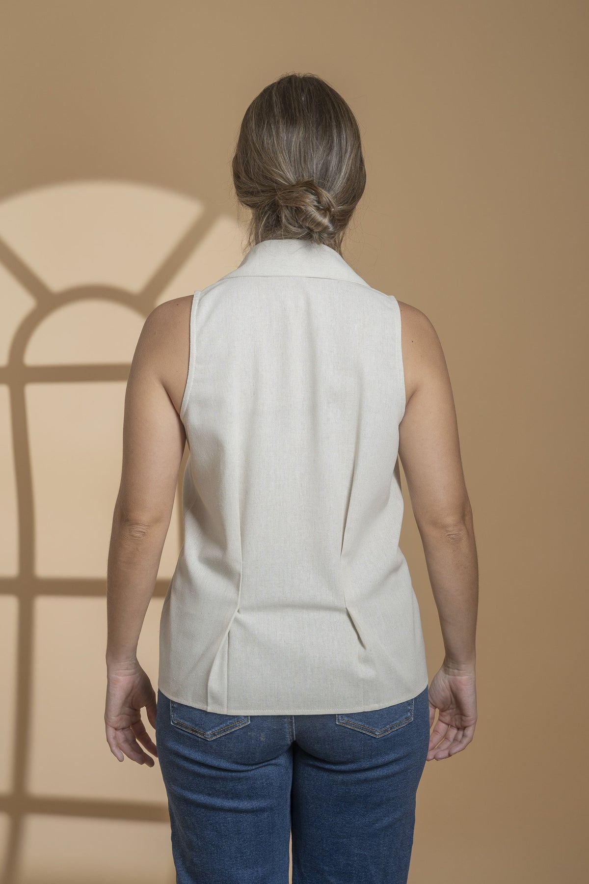 Bahía blouse, vista posterior