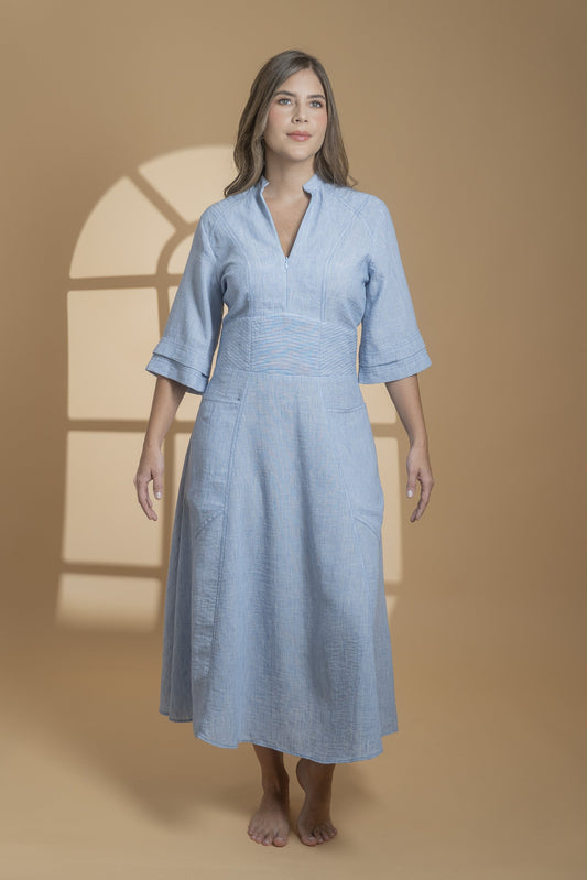 Isla dress, vista frontal