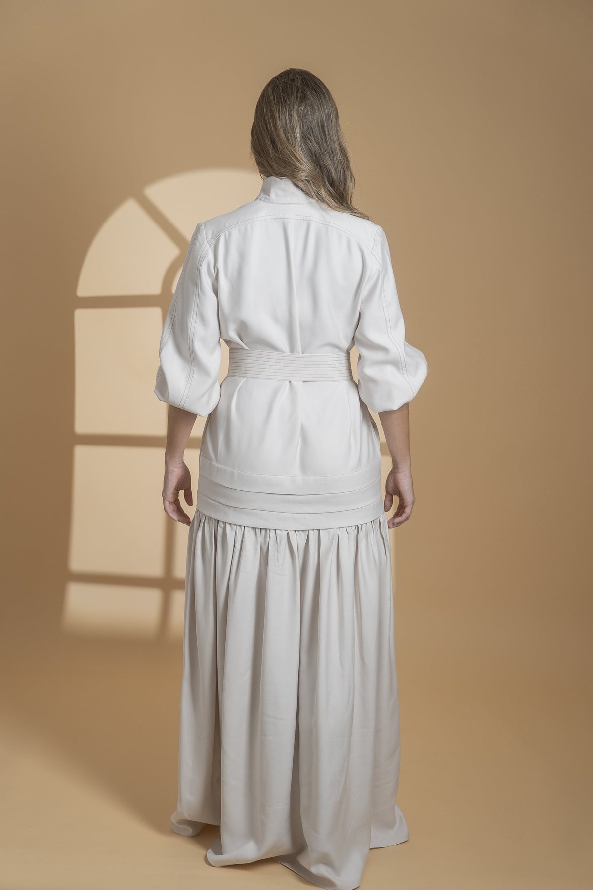 Ensenada dress, vista posterior