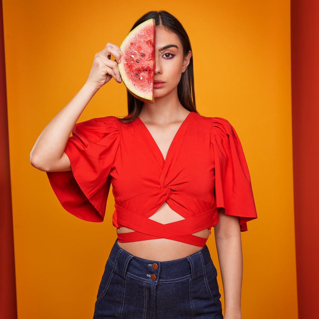 Watermelon crop top