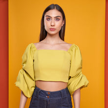 Cargar imagen en el visor de la galería, Lime crop top
